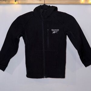 Reebok Little Boys Black Soft Shell Hooded Jacket Size 5/6
